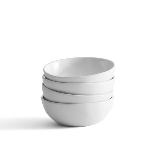 Everyday White Set of 4 Organic Bowls, 21 oz - 21 Ounce