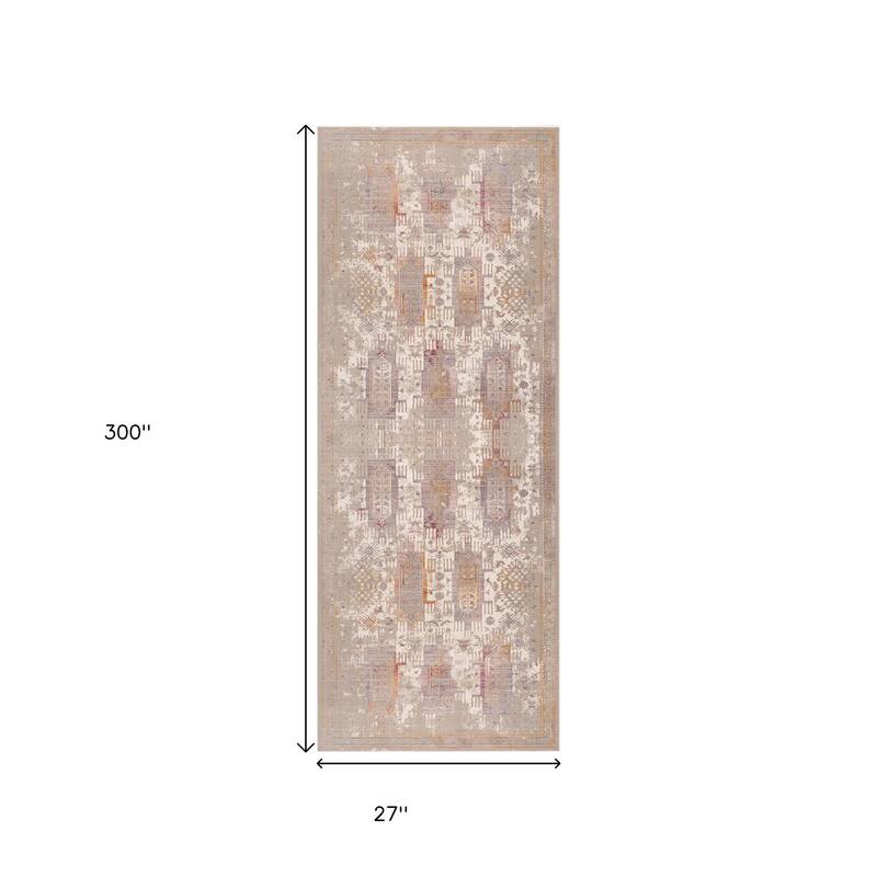 HomeRoots Southwestern Modern Runner Area Rug
