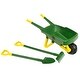 preview thumbnail 2 of 3, John Deere: Wheelbarrow Set - Green & Yellow - 3pc, Ages 3+