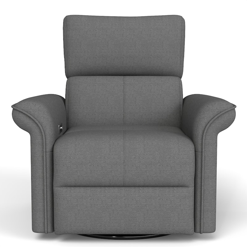 270°Power Swivel Rocker Recliner Chair for Adult,Rocking Glider Nursery Recliner for Small Spaces,Fabric Rocking Chair