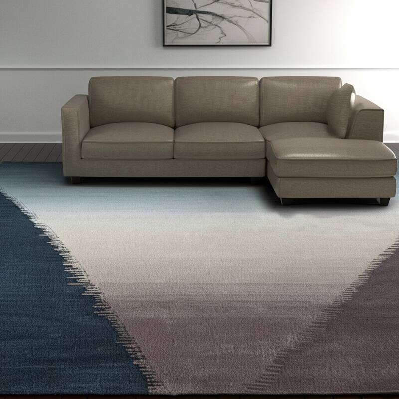 HomeRoots Geometric Casual Rectangle Area Rug - 168.00 in. x 120.00 in.  x 0.51 in.