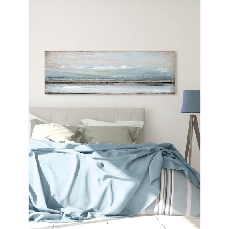 'Rolling Waves' Painting Print on Wrapped Canvas