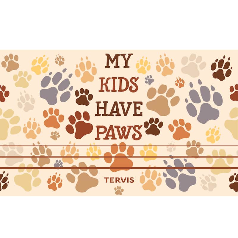 Tervis Traveler My Kids Have Paws Triple Walled Insulated Travel Tumbler, Stainless Steel