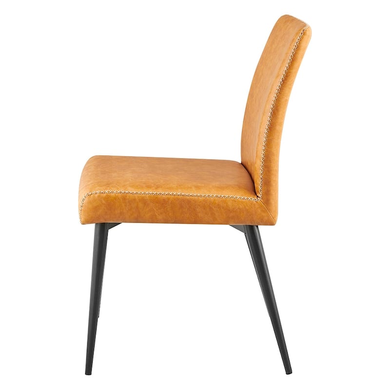 NPD Furniture Kevin Faux Leather Dining Side Chair (Set of 2)