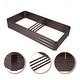 preview thumbnail 6 of 7, Galvanized Steel Rectangular 5.8-Ft x 2.9-Ft Raised Garden Bed Planter, Brown - 11.61" H x 70.15" W x 34.76" D