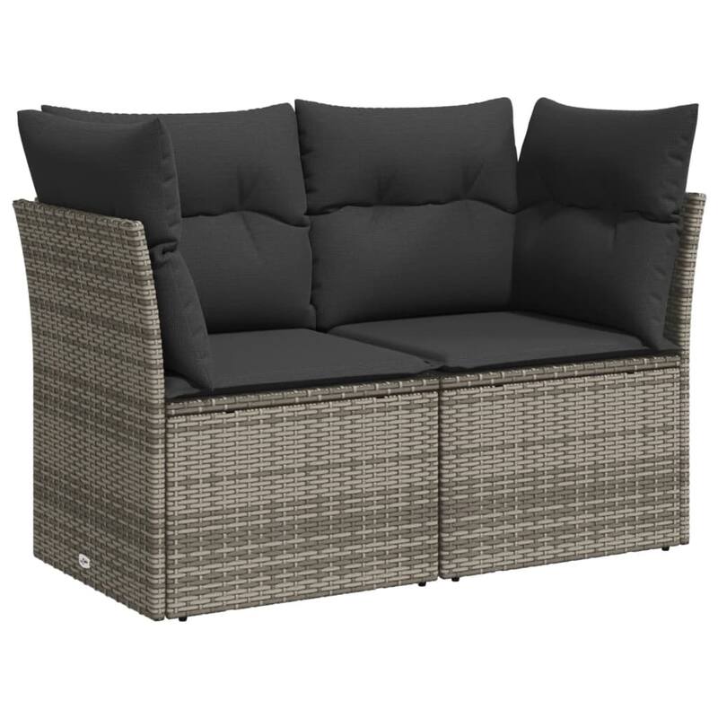 6-Piece Modular Outdoor Sofa Set - 21.7 x 39.4 x 28.7 in