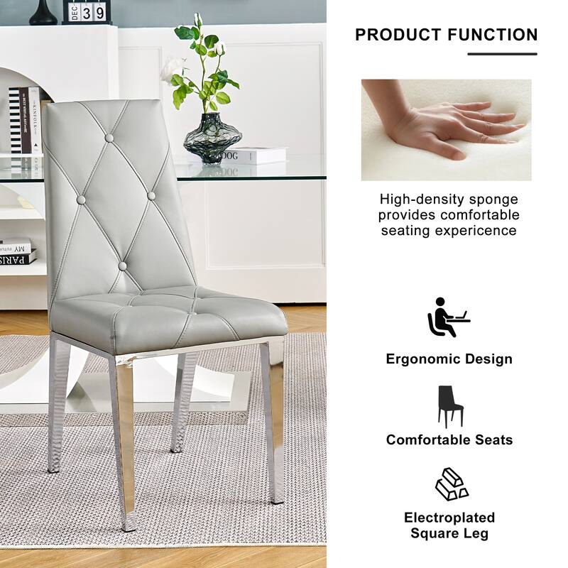 Set of 2 Modern Simple Dining Chair