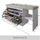 preview thumbnail 7 of 17, CraftPorch Multifunctional Flip-Drawer Storage Shoes Bench