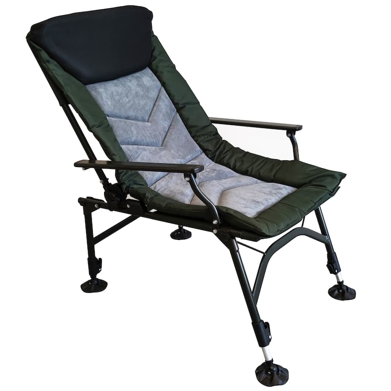 Portable Folding Reclining Camping Chair with Adjustable backrest for Indoor and Outdoor Camping Beach Hiking Fishing