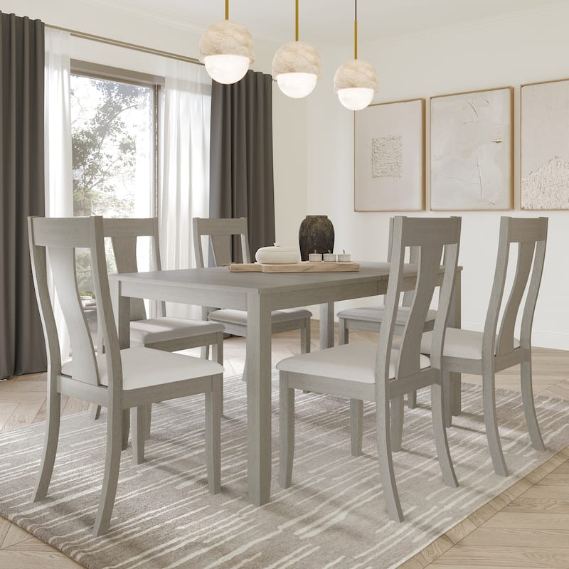 CraftPorch Vintage Style 7-piece Wooden Dining Set