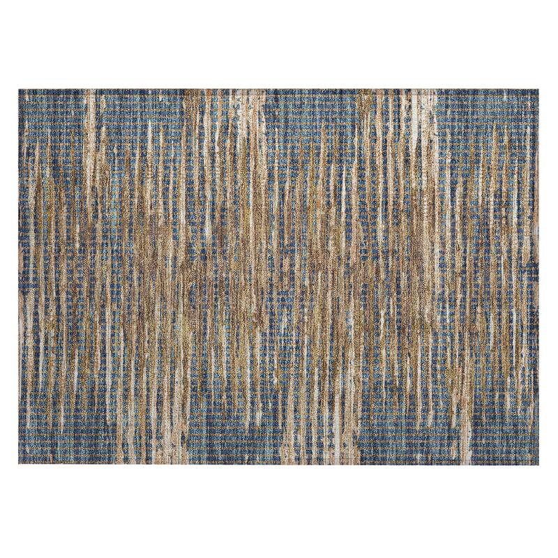 Machine Washable Indoor/ Outdoor Casual Keystone Chantille Rug