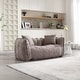 preview thumbnail 1 of 43, Roomfitters Soft Beanbag Chair with High Resilience Foam Core – Comfortable Square Recliner Sofa for Gaming, Watching TV Brown