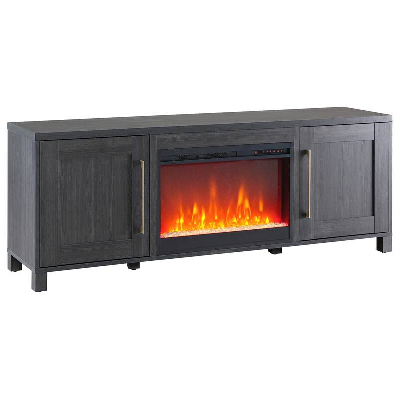 Chabot TV Stand with Crystal Fireplace