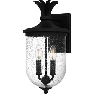 Earth Black Two Light Outdoor Wall Mount from the Havana Collection
