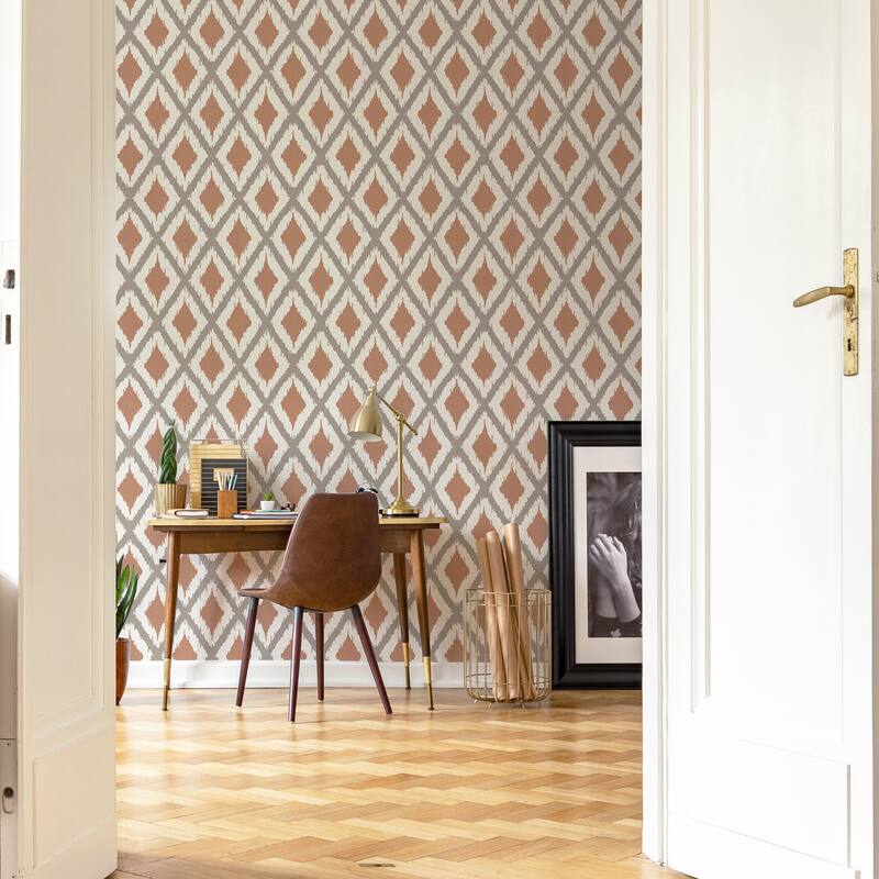 Ikat Rust Wallpaper - N/A