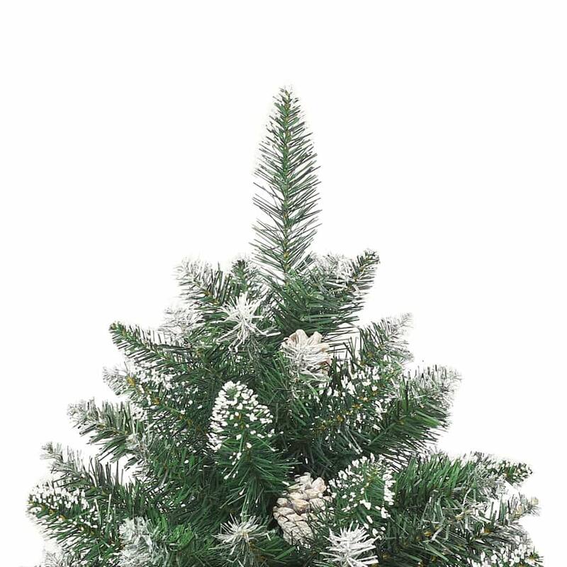 vidaXL Christmas Tree Party Decoration Artificial Slim Tree with Stand PVC