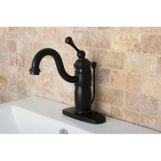 Kingston Brass Victorian Bathroom Faucet with Metal Lever Handle