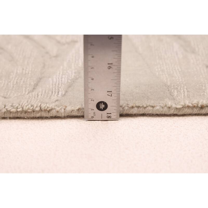 ECARPETGALLERY Hand Loomed Kashkuli Gabbeh Sage Wool Rug - 6'8 x 9'8