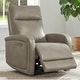 preview thumbnail 6 of 86, Lena Zero Wall Hugger Electric Power Recliner Grey-Faux Leather
