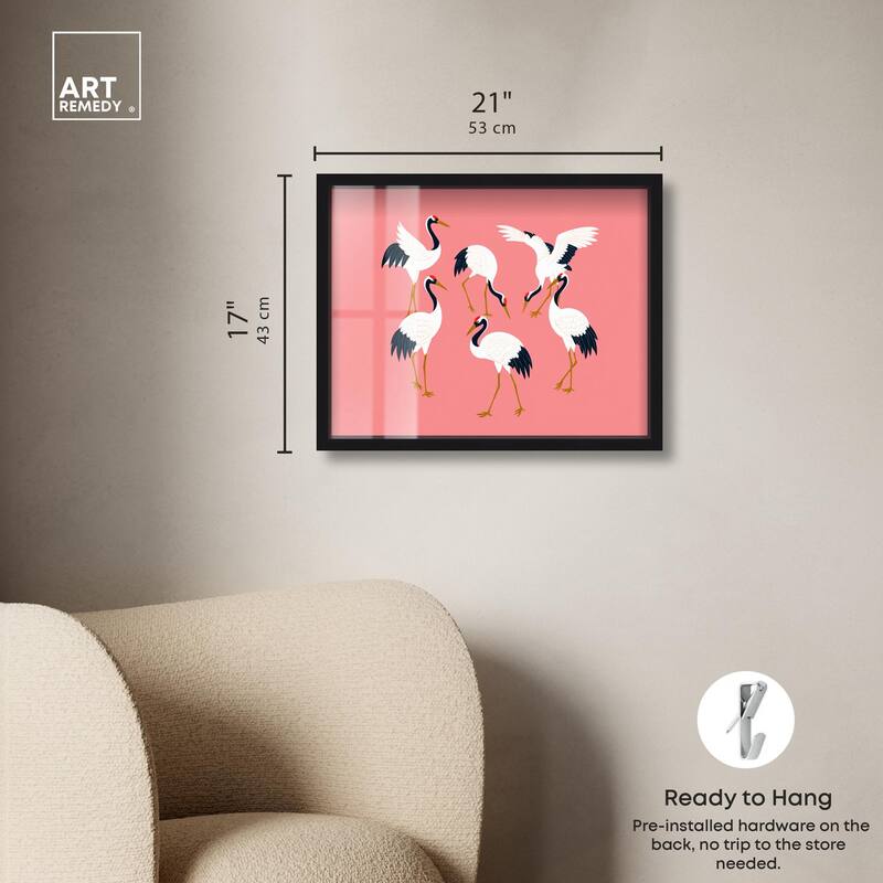 Crane Chorus Shadowbox by Art Remedy