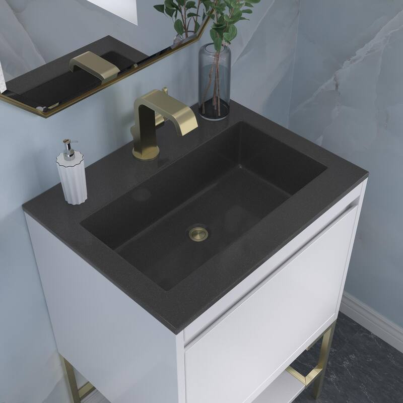 James Martin Vanities 805-V23.6-CB-CH Mantova 24" Single Basin Poplar