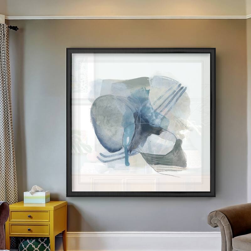 Stone Ellipses II -Black Framed Print