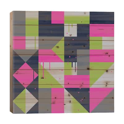 Eighty Print On Wood by Greg Mably - Multi-Color