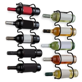 Wallniture Dijon 5-Sectional Wine Rack Wall Mounted or Under Cabinet ...
