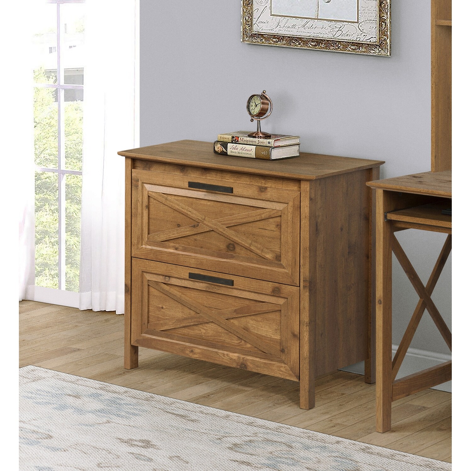 Shop Austin Rustic Brown 2 Drawer Lateral Filing Cabinet Overstock 32006090