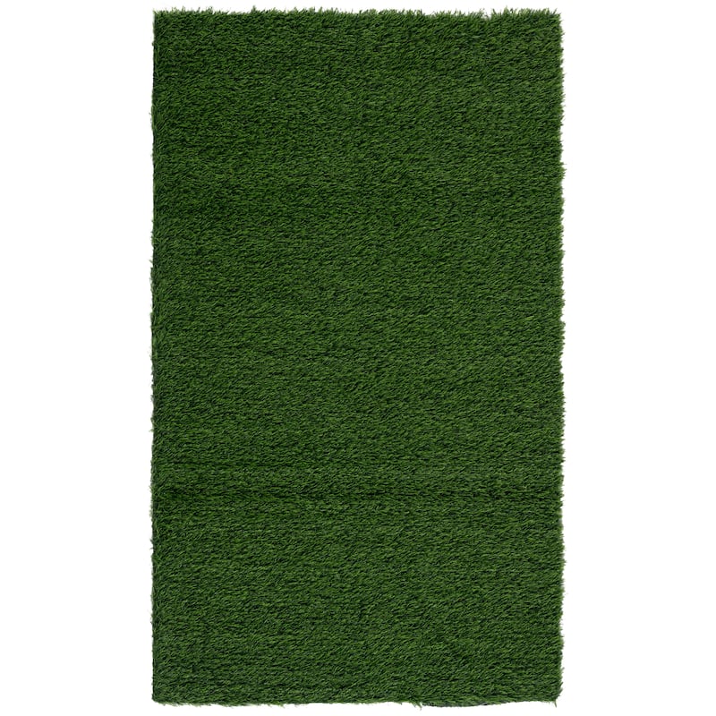 SAFAVIEH Vista Vaclava Washable Indoor/Outdoor Rug - Weather Resistant & Easy Cleaning - 3' x 5' - Green/Light Green