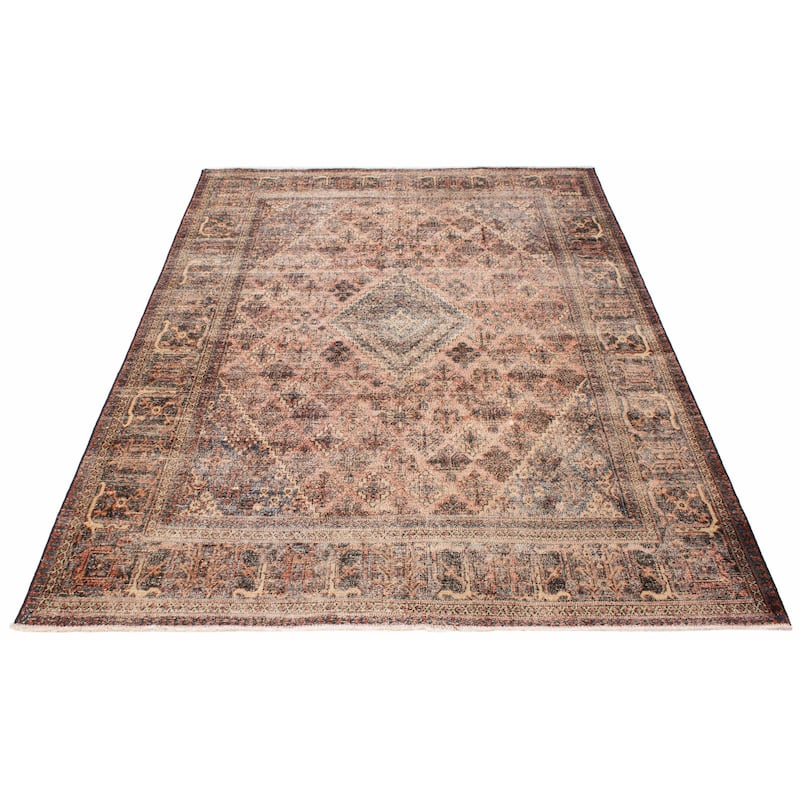 ECARPETGALLERY Hand-knotted Antalya Vintage Red Wool Rug - 7'3 x 10'7