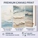 preview thumbnail 3 of 18, Designart "Beige And Blue Coastal Beach Paint" Coastal Beach Framed Art Set of 3 - Nautical & Coastal Wall Art Set