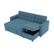 preview thumbnail 8 of 16, L-shaped Pull-out Sleeper Sectional Sofa Bed with Storage Chaise