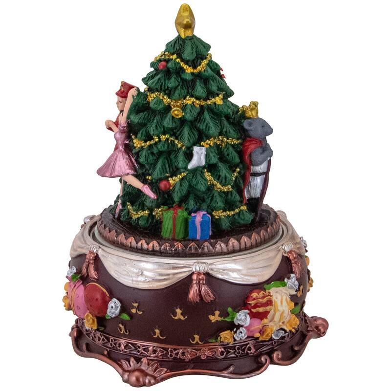 6.25" Musical Nutcracker and Ballerina Christmas Decoration