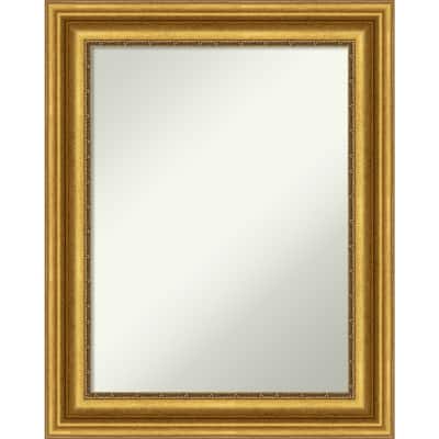 Non-Beveled Bathroom Wall Mirror - Parlor Gold Frame