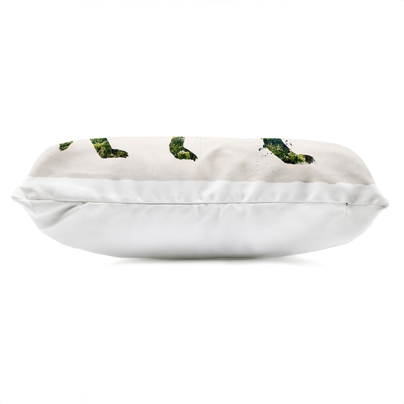 Stupell Woodland Wildlife Wolf Contour Printed Outdoor Throw Pillow Design by Barrett Biggers