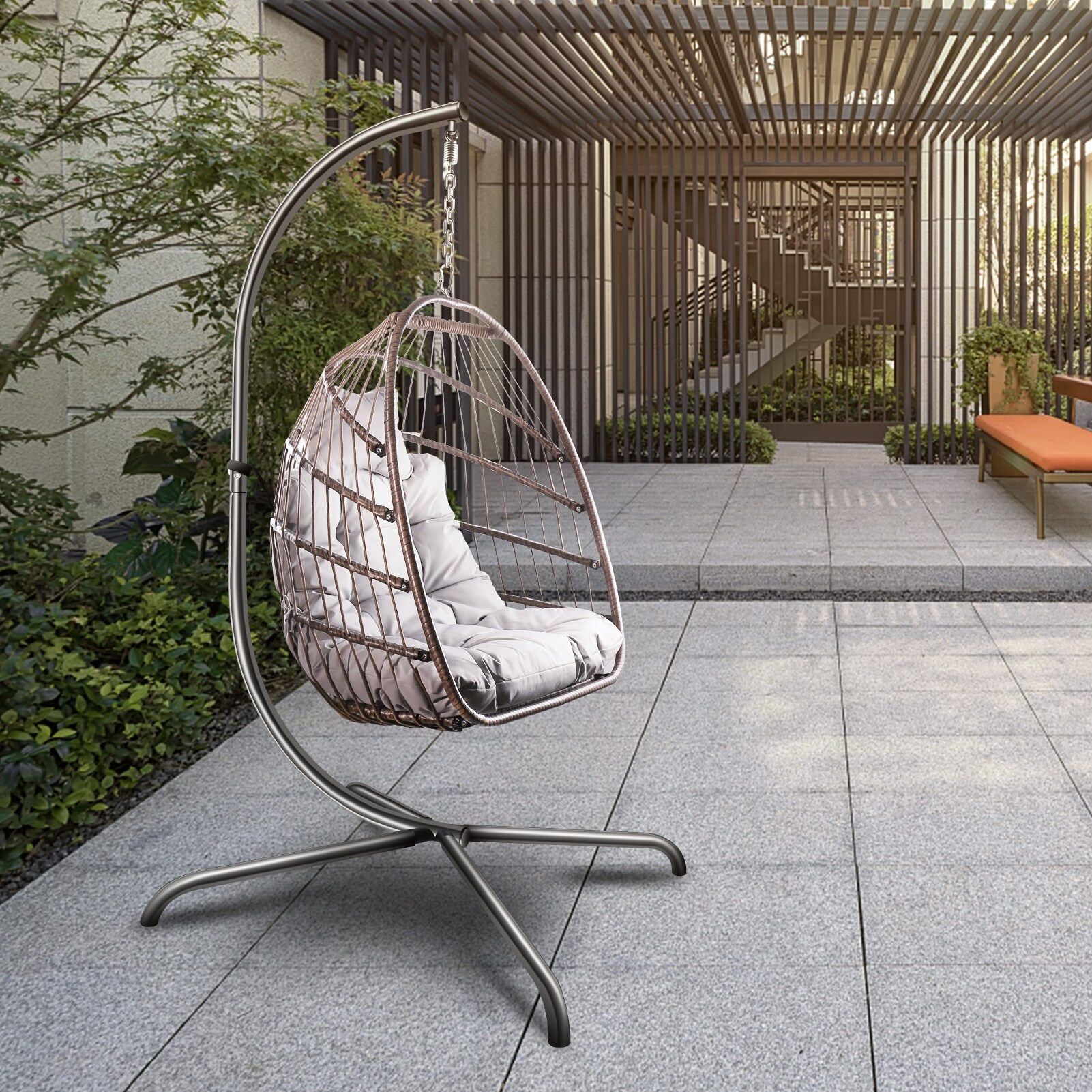 Basket swing hot sale with stand