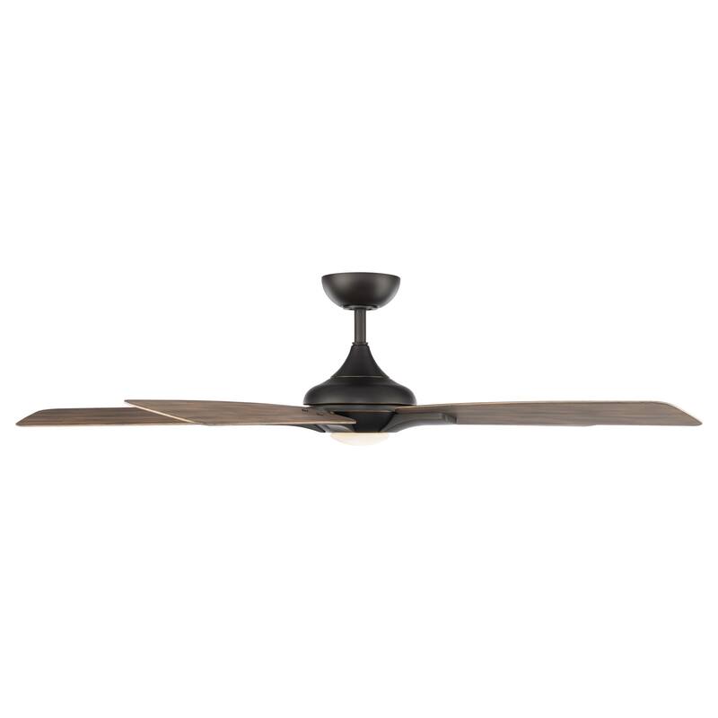 Mykonos Indoor and Outdoor 5-Blade Smart Ceiling Fan 60in with 3000K LED Light Kit and Remote Control