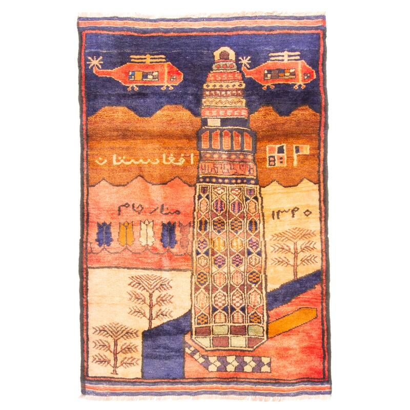 ECARPETGALLERY Hand-knotted Teimani Beige Wool Rug - 2'10 x 4'4