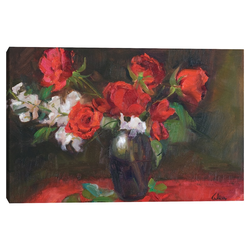 Roses Are Red by Alexi Fine Canvas Art Print