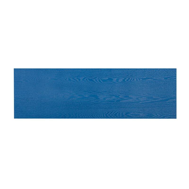 Modern Classic Striped Console Table with 2 Drawers and Open Shelf, for Living Room, Hallway Entryway, Study Room, Navy Blue