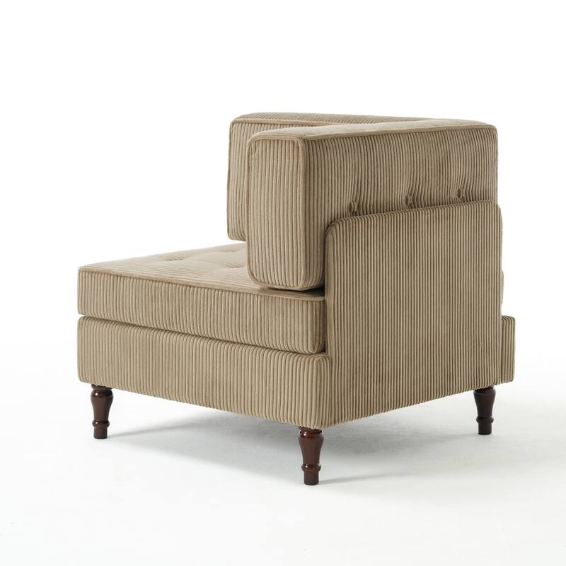 UIXE Corduroy Modular Corner Sofa Lounge Corner Arm Chair