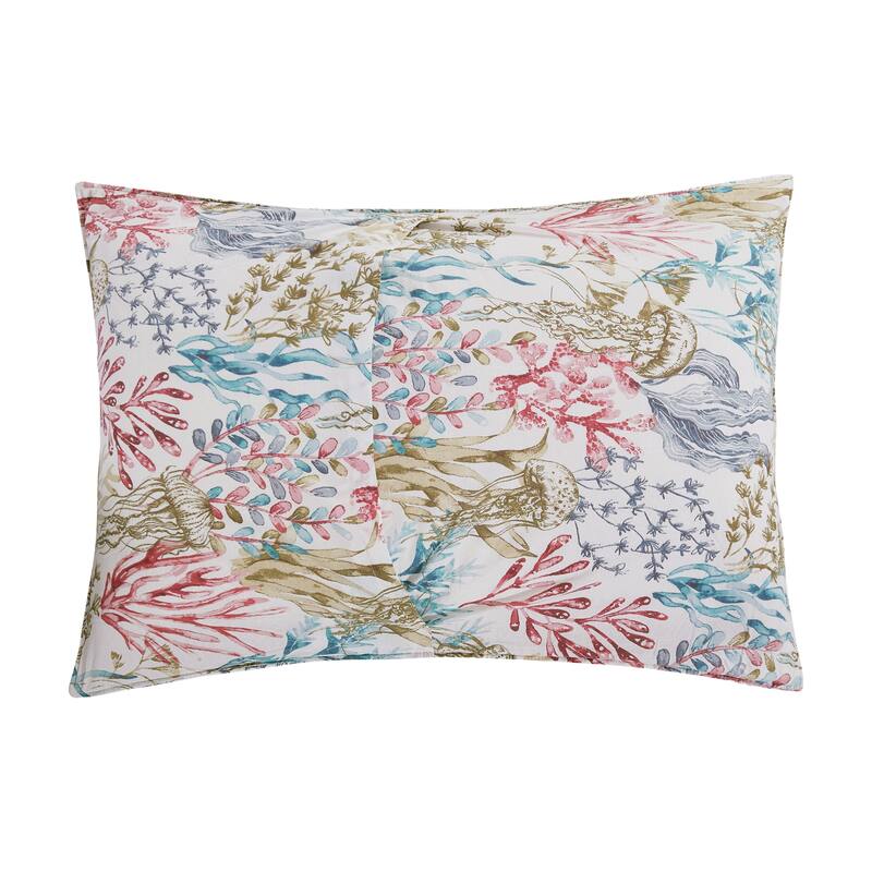Delphina Reef Cotton Quilt Set - Reversible and Machine Washable