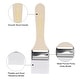 preview thumbnail 4 of 3, 6" Paint Brush 1.6" Width Soft Nylon Bristle w Wood Handle White 3Pcs - 6" x 1.6"