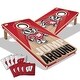 preview thumbnail 1 of 5, Wisconsin Badgers NCAA 2x4 Professional Cornhole Board Set Include Carrying Case