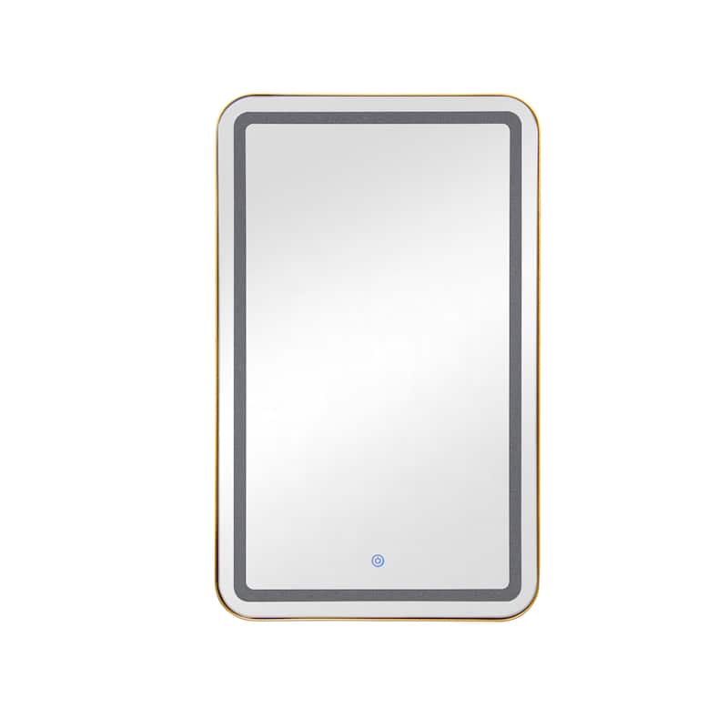 Rectangle Wall-Mounted LED Medicine Cabinet Mirror