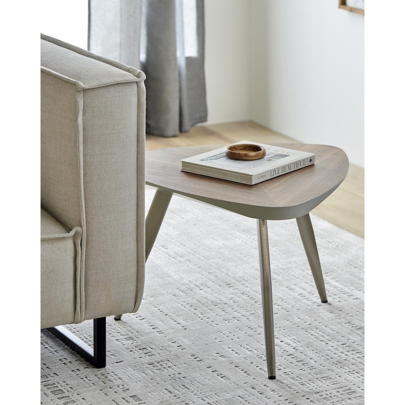 Karly Modern & Contemporary End Table - Stainless Steel
