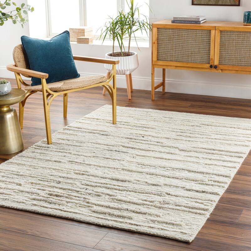 Galle Handmade Farmhouse Stripe Wool Area Rug Bed Bath & Beyond