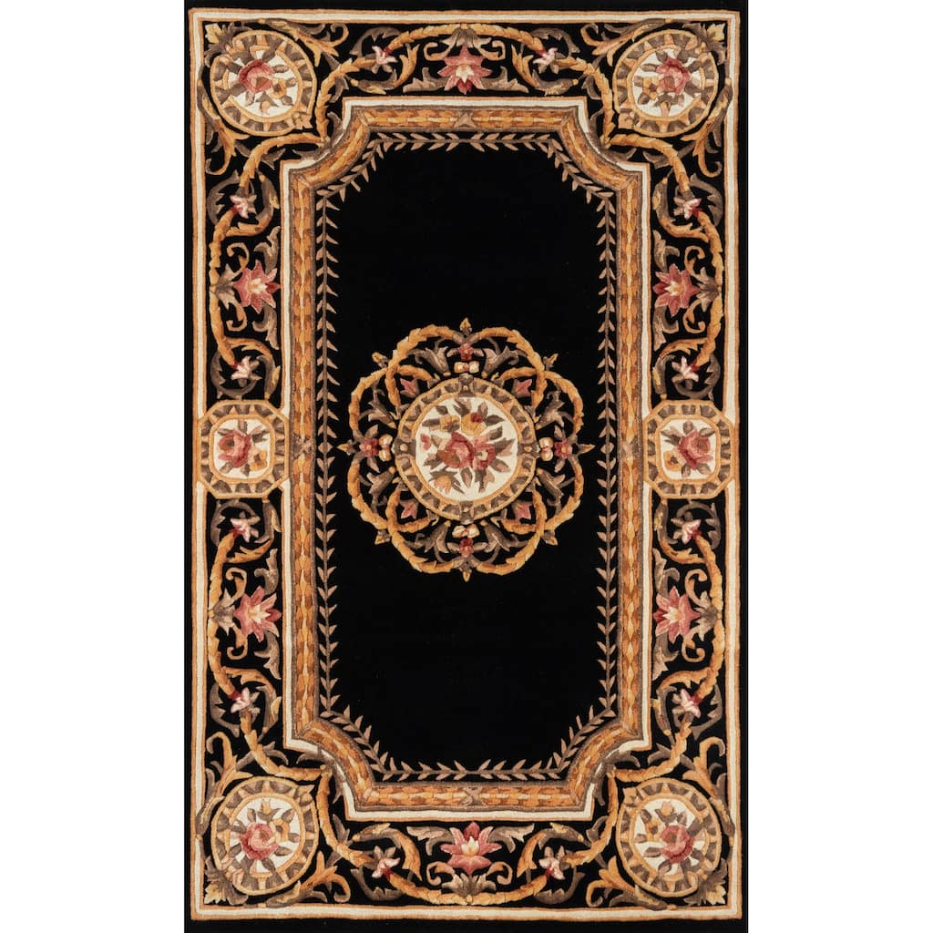 Skyline Decor Blue Harmony India Rugs in Rectangle Shape - 4' X 6'