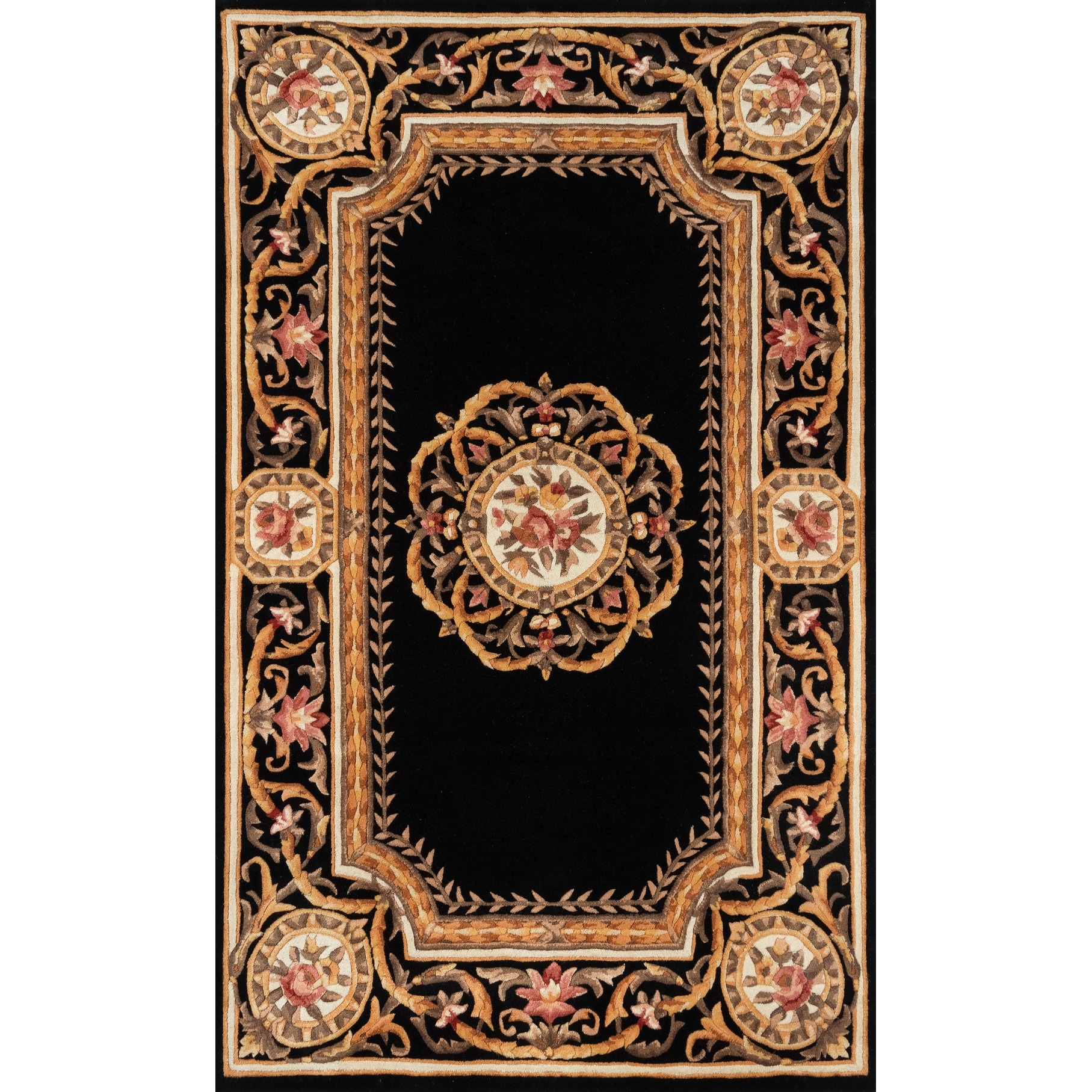 Momeni Harmony Hand Tufted Wool Traditional Floral Area Rug.